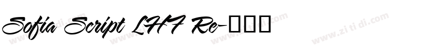 Sofia Script LHF Re字体转换